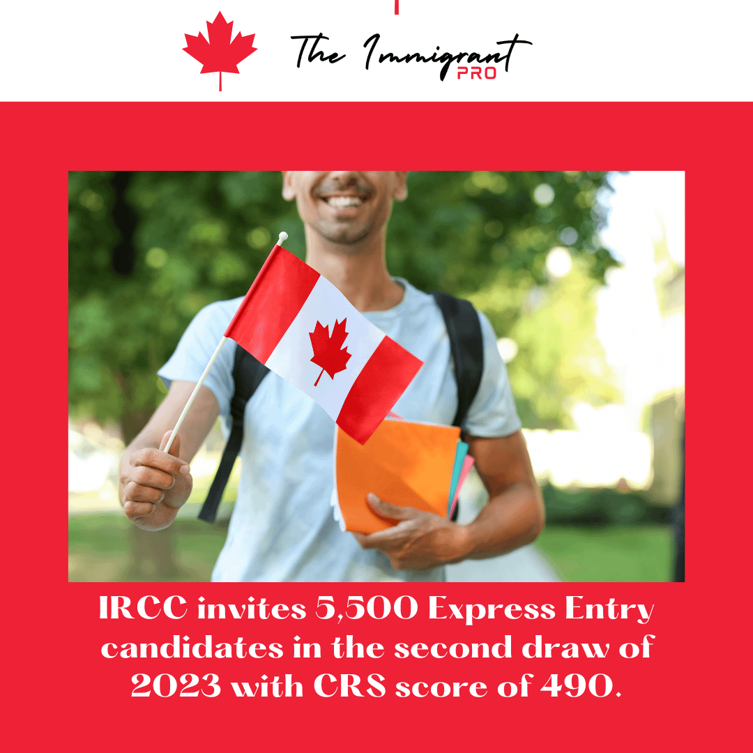 IRCC invites 5,500 Express Entry candidates in the second draw of 2023